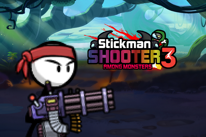 Stickman Shooting 3 Among Monsters