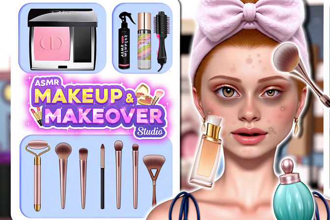 ASMR Makeover and Makeup Studio